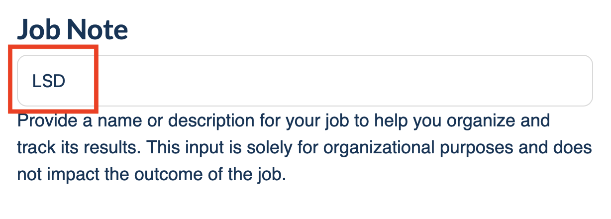 Neurosnap - job name