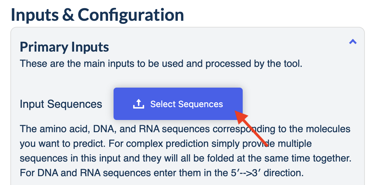 Input sequence - step 1